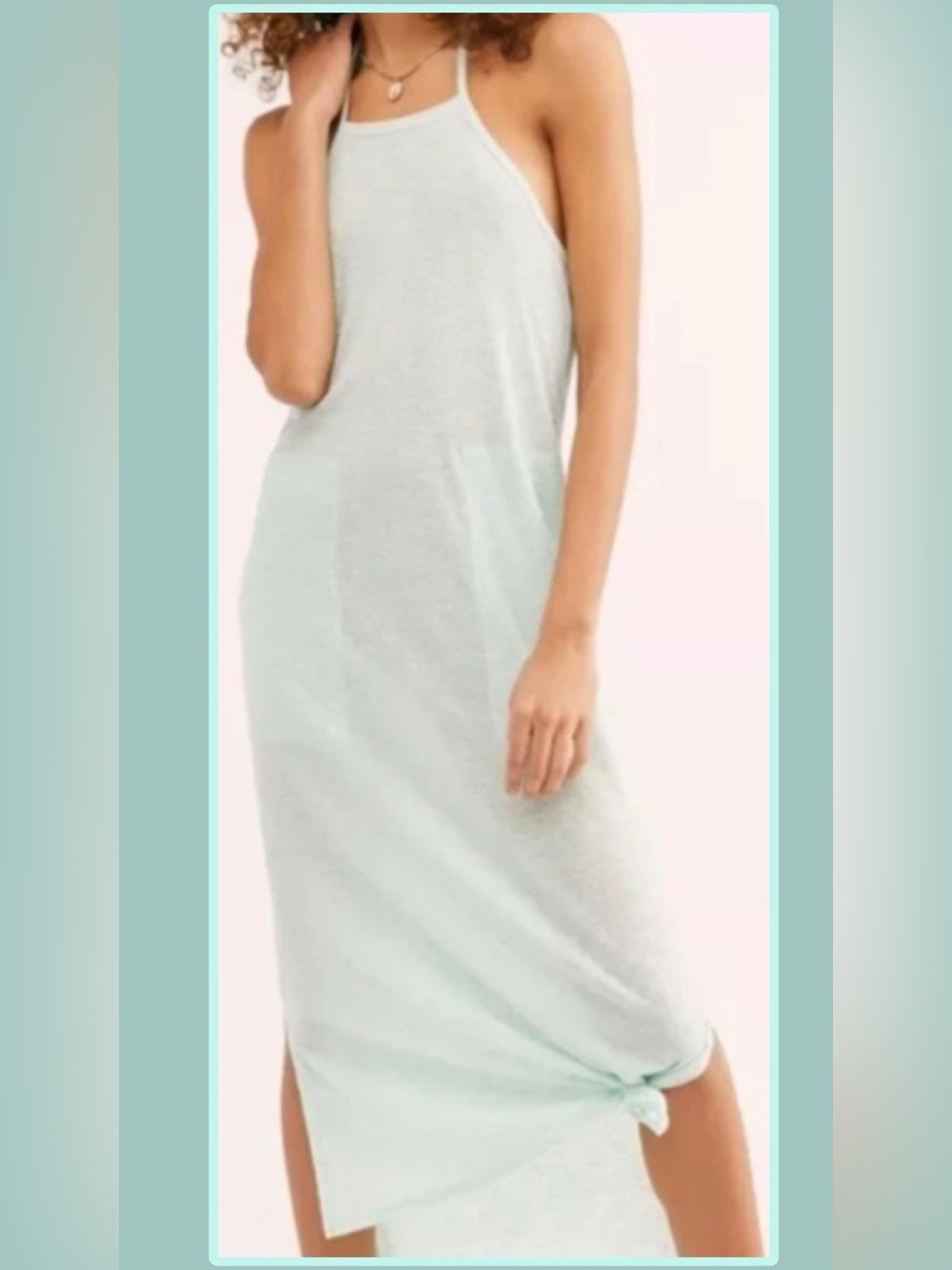 🆕 Free People Beach Orchid Sleeveless Racerback Midi Dress Small
